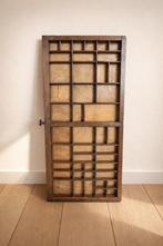 Vintage houten letterbak / drukletterbak, Ophalen, Zo goed als nieuw