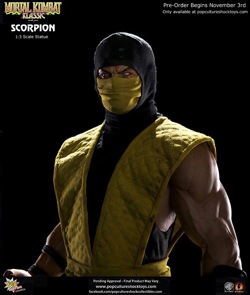 PCS Mortal Kombat Klassic Scorpion Statue 1:3 scale, Verzamelen, Beelden en Beeldjes, Ophalen, Zo goed als nieuw