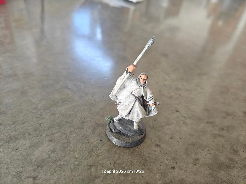 Gandalf de Witte - Lord of the Rings Warhammer figuur, Hobby en Vrije tijd, Wargaming, Gebruikt, Figuurtje(s), Geverfd, Lord of the Rings