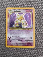 Alakazam holo Pokemon kaart 1995 1/102, Ophalen of Verzenden, Gebruikt, Losse kaart, Foil