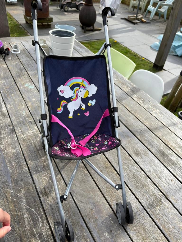 Poppenbuggy eenhoorn, Ophalen, Gebruikt