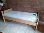 Seniorenbed met verstelbare lattenbodem, Ophalen, Eenpersoons, Hout, 90 cm