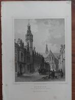 26 / Alkmaar St. Laurenskerk en Stadhuis gravure Terwen 1860, Ophalen of Verzenden