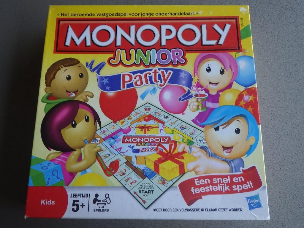 monopoly junior party, Hobby en Vrije tijd, Gezelschapsspellen | Bordspellen, Ophalen of Verzenden