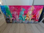 Kleurrijk Schilderij Vespa Scooters - Pop Art Stijl, Ophalen