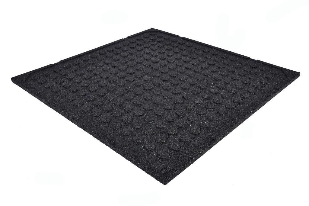 Zwarte Rubber Tegels 100 x 100 x 2.5cm €19.45,- per m2!, Tuin en Terras, Tegels en Klinkers, Stunttegels, Rubber, Nieuw, Ophalen of Verzenden