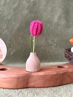 Jaarring steker gehaakte tulp bloem, Verzamelen, Beelden en Beeldjes, Ophalen of Verzenden, Nieuw, Overige typen