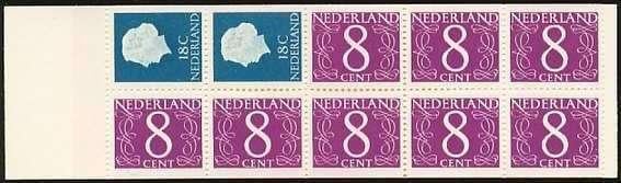 Nederland Postzegelboekje 4 postfris 1965, Ophalen of Verzenden, Na 1940, Postfris