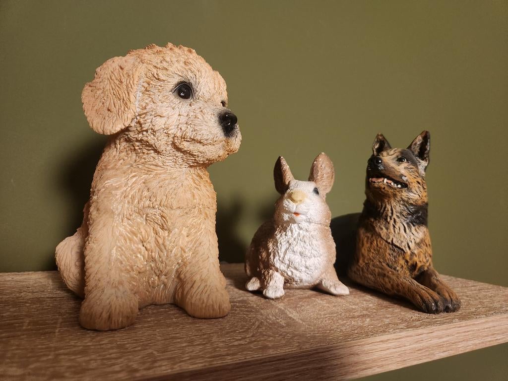 Dieren beeldjes, Ophalen, Zo goed als nieuw, Hond of Kat, Beeldje of Figuurtje