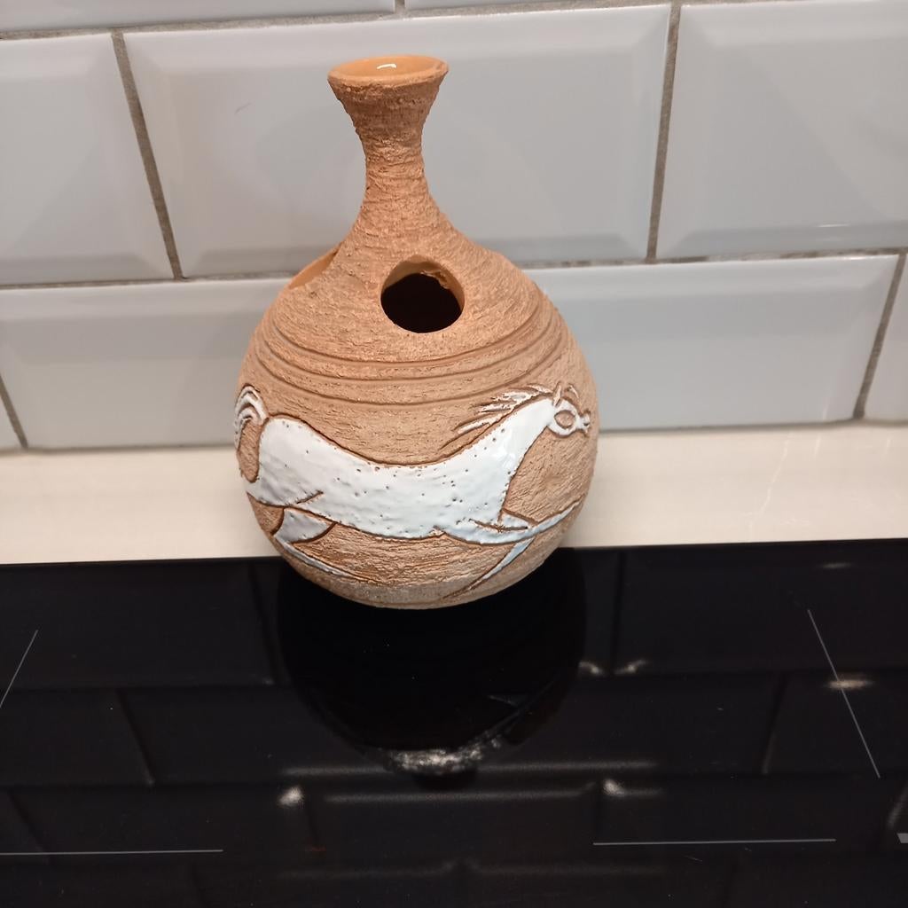 Italiaanse vaas met een paard, Antiek en Kunst, Ophalen of Verzenden