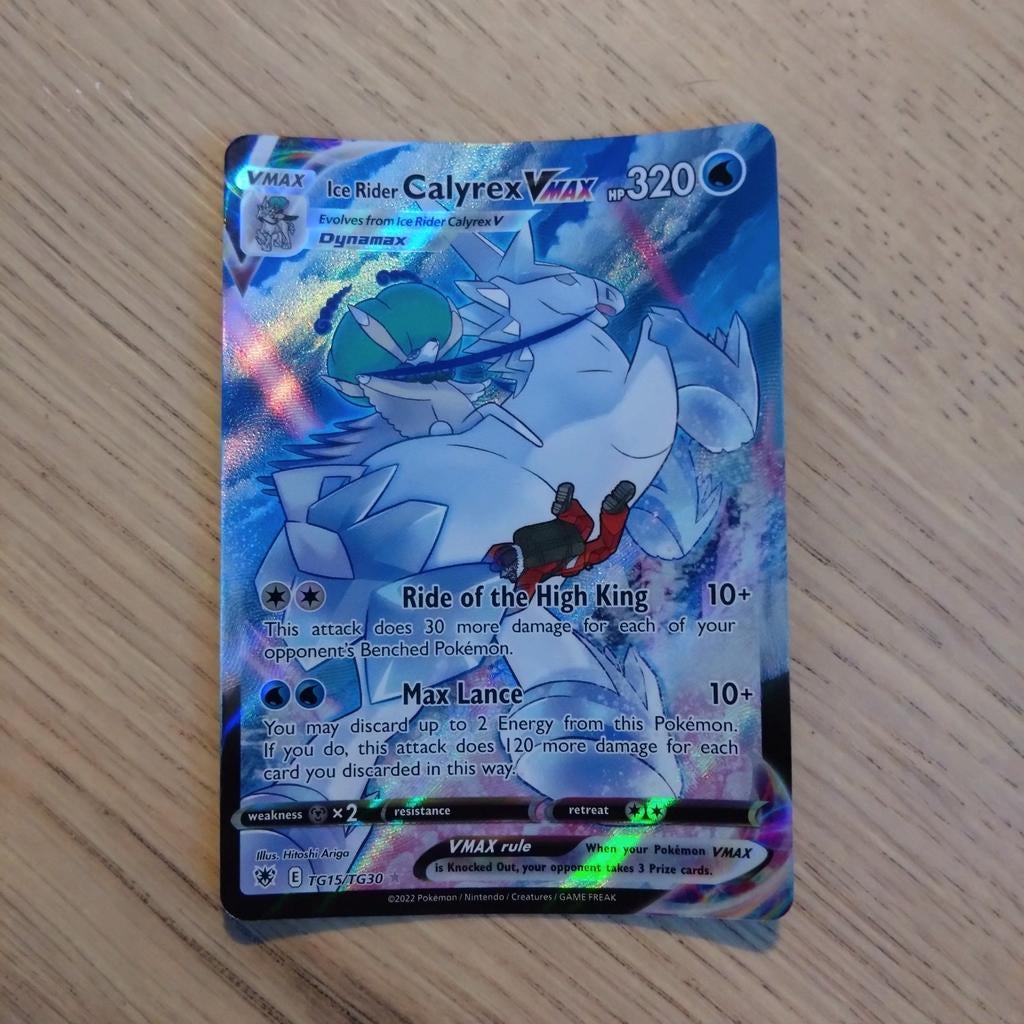 Ice rider calyrex vmax, Ophalen, Zo goed als nieuw, Losse kaart, Foil