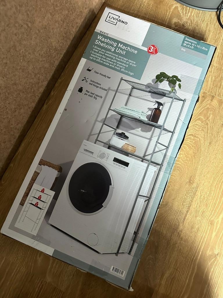 Kast met 3 Lagen – Wasmachine Rek voor Boven de