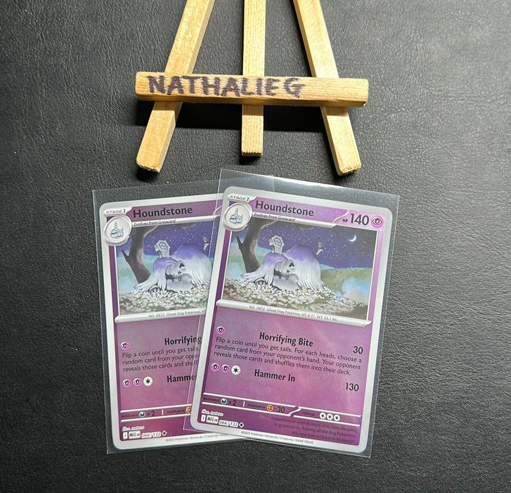 Houndstone reverse 066/132 Pokemon Mega Evolution, Ophalen of Verzenden, Nieuw, Losse kaart