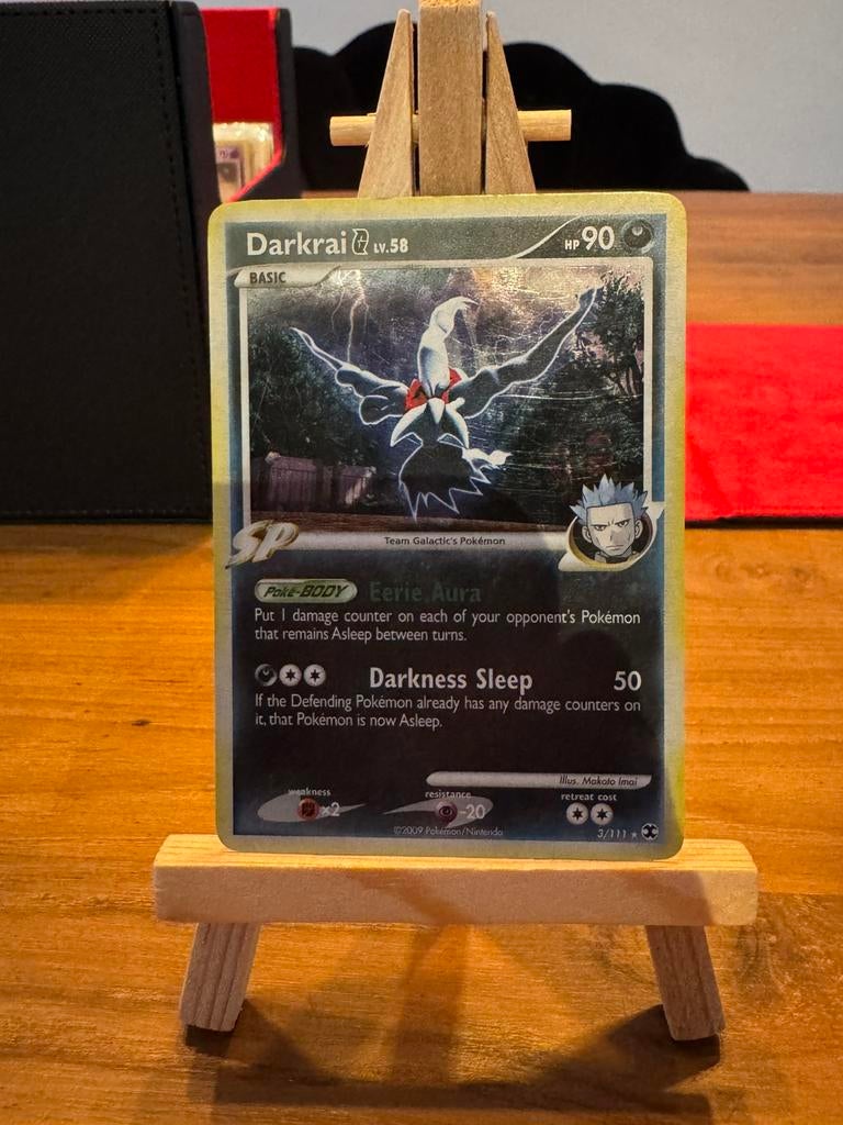 Darkrai [G] Lv.58 Holo rising rivals, Ophalen of Verzenden, Zo goed als nieuw