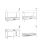 Lifetime 4-in-1 Bed Whitewash - Compleet en Goede Staat, Ophalen, Gebruikt, 90 cm, Eenpersoons