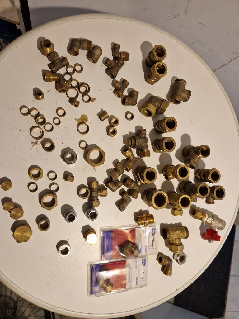 Partij knelkoppelingen, Doe-het-zelf en Verbouw, Verwarming en Radiatoren, Minder dan 30 cm, Overige typen, Nieuw, Minder dan 60 cm