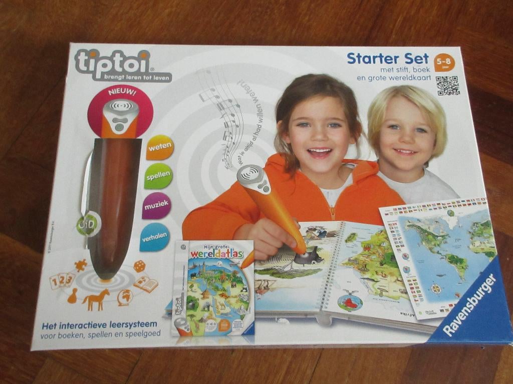 Tiptoi starter set Mijn grote wereldatlas ( + STIFT ), Ophalen of Verzenden, Gebruikt, Puzzelen