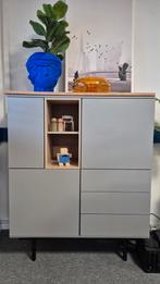 Modern grijs dressoir / opbergkast - 100 cm breed, Huis en Inrichting, Kasten | Dressoirs, Ophalen, Overige materialen, Gebruikt