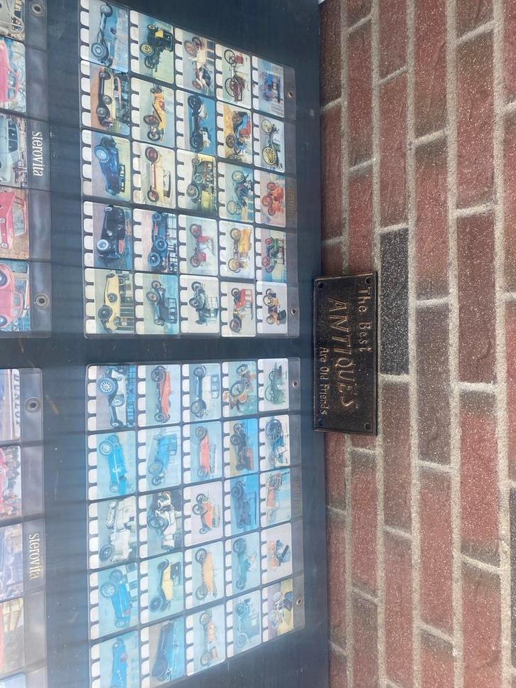 MetalenVerzamelkaarten (sterovita)oude auto's en, Verzamelen, Automerken, Motoren en Formule 1, Gebruikt, Auto's, Ophalen of Verzenden