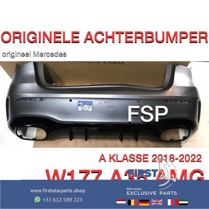 W177 A35 AMG ACHTERBUMPER + DIFFUSER ORIGINEEL MERCEDES A kl, Auto-onderdelen, Carrosserie en Plaatwerk, Bumper, Mercedes-Benz