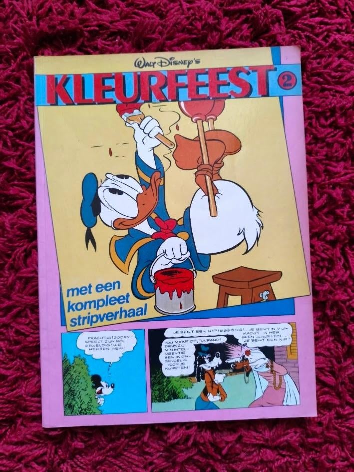 Walt Disney kleurfeest met stripverhaal deel 2, Verzamelen, Disney, Gebruikt, Overige typen, Overige figuren, Ophalen of Verzenden