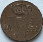 Schitterende halve cent 1841, Postzegels en Munten, Munten | Nederland, Ophalen of Verzenden, Koningin Wilhelmina, Overige waardes