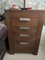 houten ladekast, Huis en Inrichting, Kasten | Ladekasten, Ophalen, Gebruikt, 50 tot 100 cm, 3 of 4 laden