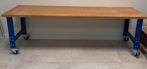 Werktafels 250x75 in hoogte verstelbaar, Doe-het-zelf en Verbouw, Werkbanken, Ophalen, Zo goed als nieuw