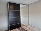 Zwarte Ikea kledingkast (pax) met spiegel, Huis en Inrichting, Kasten | Kledingkasten, Ophalen, Gebruikt, 200 cm of meer, 200 cm of meer