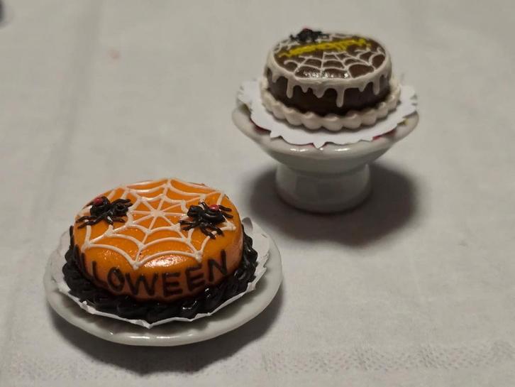 Halloween taarten 1:12, Verzamelen, Poppenhuizen en Toebehoren, Nieuw, Poppenhuis, Verzenden