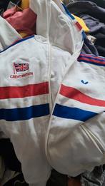 Adidas Great Britain Vintage Trainingsjack, Kleding | Heren, Wit, Ophalen of Verzenden, Zo goed als nieuw, Adidas