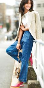 Denham Judy high waist vlotte stretch jeans mt 25/32 KOOPJE, Kleding | Dames, Denham, Blauw, ., Nieuw