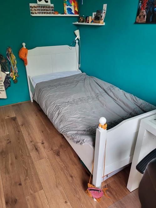 Rockwood Amalia Bed 90x200, Huis en Inrichting, Slaapkamer | Bedden, Gebruikt, Eenpersoons, 90 cm, 200 cm, Hout, Wit, Ophalen