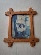 Schilderij met houten lijst, Antiek en Kunst, Ophalen of Verzenden