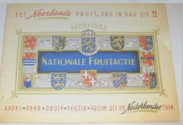 Eet nederlands fruit,dag in dag uit!! 1928.1953.  beschikbaar voor biedingen