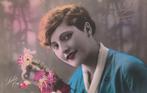 MEISJE JURK UIT 1926 ZEER MOOIE OUDE KAART KJ724, Verzamelen, Ansichtkaarten | Themakaarten, Verzenden, 1920 tot 1940, Gelopen