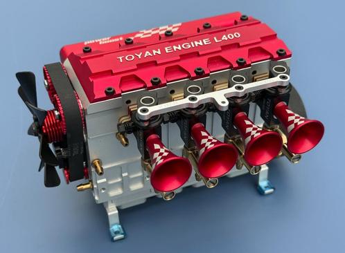 Toyan FS-L400 4-cilinder 4-takt motor compleet geassembleerd, Hobby en Vrije tijd, Modelbouw | Radiografisch | Auto's, Nieuw, Onderdeel