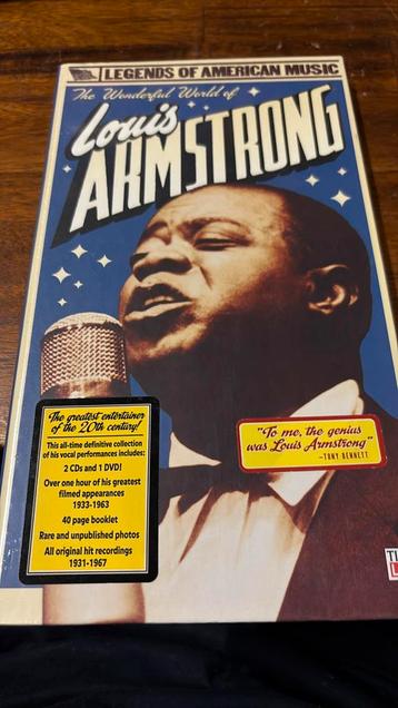 Louis Amstrong 2 cd 1 dvd sealed wonderful world of beschikbaar voor biedingen