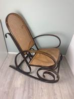 Thonet Stijl Schommelstoel met Rotan, Ophalen