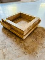 Natuursteen Asbak Vierkant, Overige materialen, Gebruikt, Beige, Ophalen of Verzenden