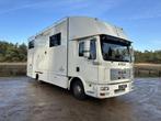 MAN TGL 7.5T 4-paards paardenvrachtwagen LIVING (bj 2006), Auto's, Vrachtwagens, Achterwielaandrijving, Zwart, 179 pk, MAN