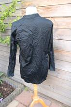 Blouse zwart 1863 by Eterna mt 36 Vaste prijs, Zwart, Ophalen of Verzenden, Zo goed als nieuw, Maat 36 (S)