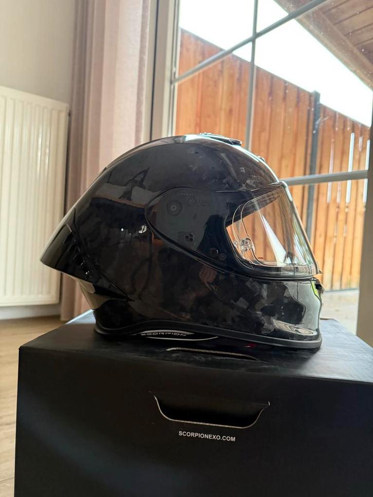 Scorpion EXO-R1 EVO II ONYX AIR CARBON Integraalhelm, Motoren, Kleding | Motorhelmen, Heren, Integraalhelm, M, Overige merken