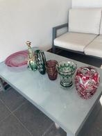 6 x Val Saint Lambert kristallen… gesigneerde, Antiek en Kunst, Antiek | Glas en Kristal, Ophalen