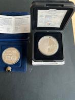 Aruba 25 FlORIN 1-1-1996 en 25 FLORIN 2000 OLYMP SPELEN, Postzegels en Munten, Munten | Nederland, Setje, Koningin Beatrix, Zilver