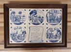 Antieke tegeltableau De Leidsche Fles, Antiek en Kunst, Antiek | Wandborden en Tegels, Ophalen of Verzenden