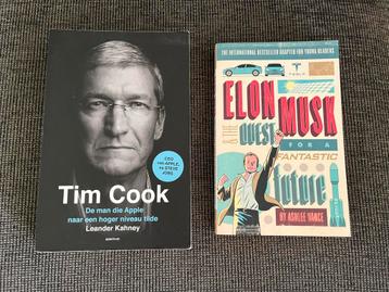 Tim Cook & Elon Musk - Biografieën beschikbaar voor biedingen