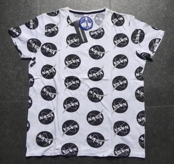 C&A Clockhouse NASA shirt logo t-shirt wit zwart M - NIEUW! beschikbaar voor biedingen