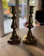 Antieke 17e eeuwse kandelaars, Ophalen of Verzenden, Koper of Brons