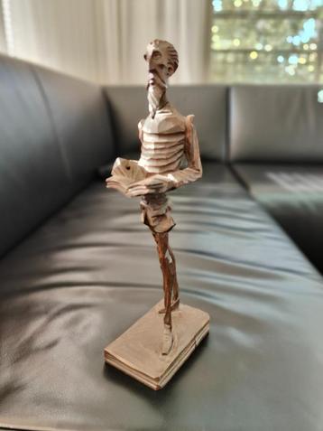 bandgemaakt houten beeldje - decoratief  25cm beschikbaar voor biedingen